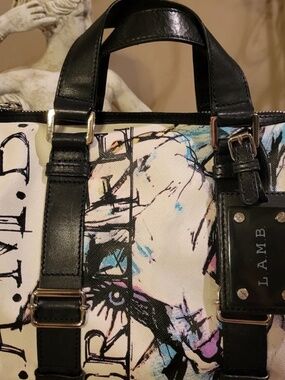 L.A.M.B. Gwen Stefani Lamb For Life Walderston Signature Satchel Luxury Bag #536